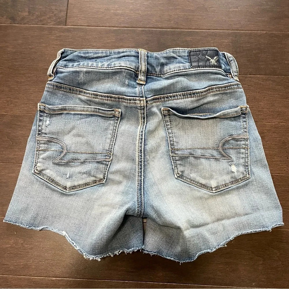 American Eagle Outfitters - Super Stretch Women’s 00 Denim Jean Shorts - Picture 2 of 8